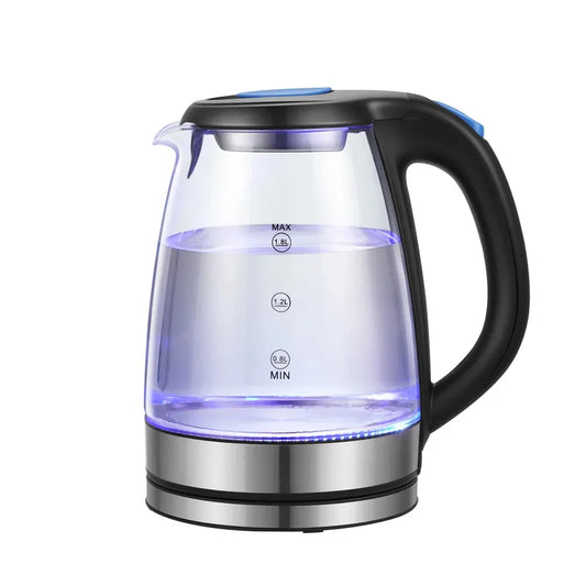 JMT-166346 Electric Glass Teapot with 360 Degree Rotating Base for Convenient Brewing