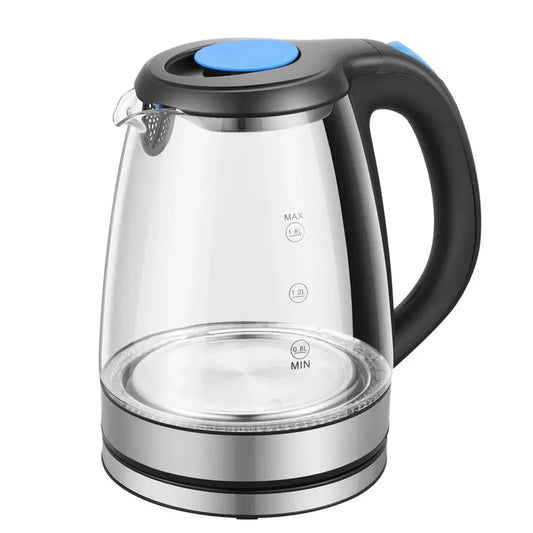 JMT-166346 Electric Glass Teapot with 360 Degree Rotating Base for Convenient Brewing