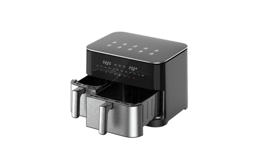 JMT-170442 Large Capacity 11L Air Fryer with Dual Core Technology and Transparent Cooking Pot