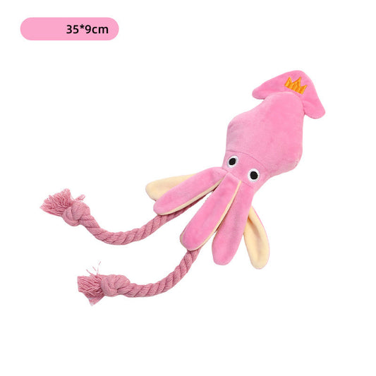 JMT-170506 Plush Sound Octopus Chew Toy for Cats and Small Dogs – Interactive Teething and Playtime Fun