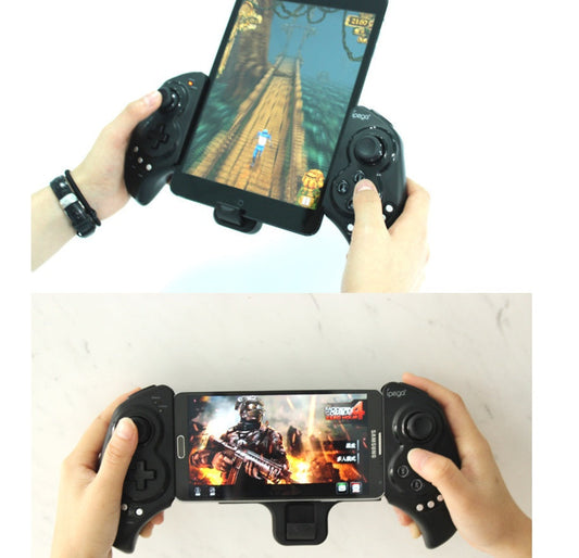 JMT-171850 Wireless Bluetooth Game Controller with Telescopic Stand for Mobile Devices and Tablets, Compatible with Android and iOS