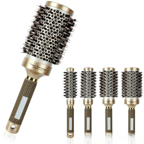 JMT-178570 Elegant Gold Ceramic Aluminum Tube Big Wave Shape Comb - Temperature-Resistant, 25# to 53# Options Available