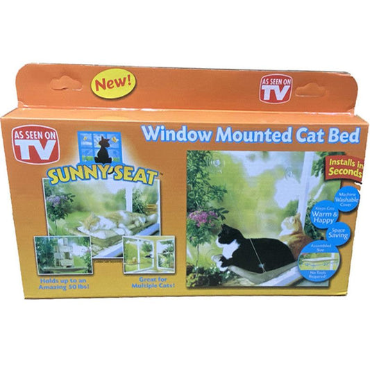 JMT-185354 Suction Cup Cat Hammock with Washable Cushion – Hanging Nest Pet Bed for Up to 20kg