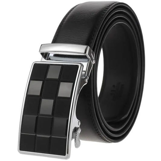 JMT-192842 Luxury Automatic Genuine Leather Belt for Men - Model LY36-22059-1