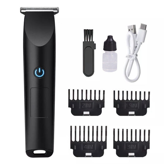 JMT-196938 Rechargeable Electric Beard Shaver Trimmer with R-Shaped Head and USB Charging