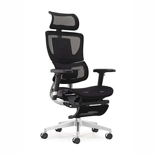 JMT-200458 Ergonomic Mesh Executive Chair with 3D Armrests and Swivel Function for Home Office Use