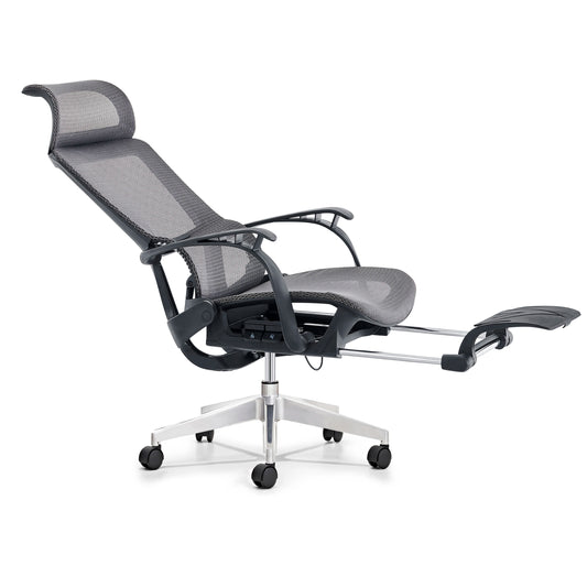 JMT-201738 Ergonomic Office Chair with Footrest and Mesh Back for Comfortable Sitting