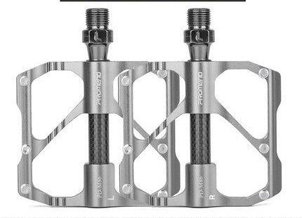JMT-225546 Carbon Fiber Mountain Bike Bearing Pedals - Lightweight & Durable 3-Pedal Set
