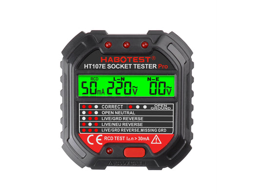 JMT-228618 Digital Socket Tester with Multifunctional Display for Electrical Ground and Wiring Checks