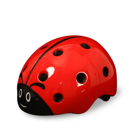 JMT-257994 Adjustable Kids' Ladybug Bicycle Safety Helmet for Fun and Secure Rides