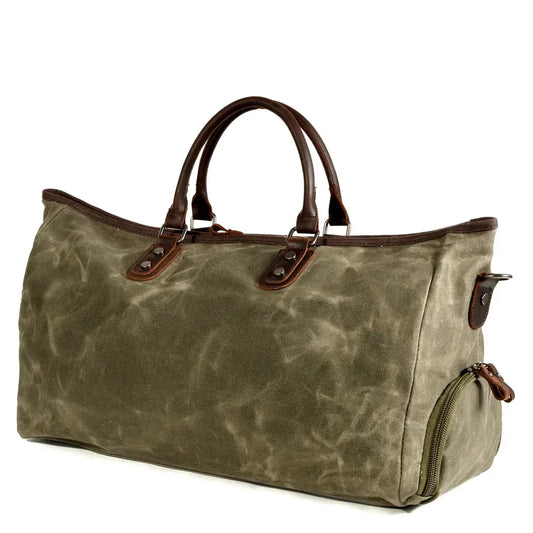JMT-270538 Spacious Waterproof Canvas Travel Duffle Bag for Leisure and Everyday Use