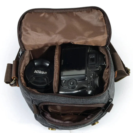 JMT-270666 Waterproof Retro Crossbody Bag for Micro SLR Photography - Ideal for Men and Women