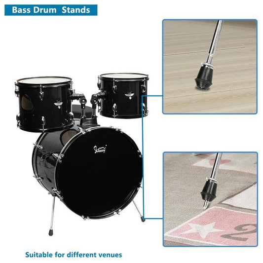 JMT-272330 22in Double-layer Oil Skin Drum with Five Drums and Black Frame