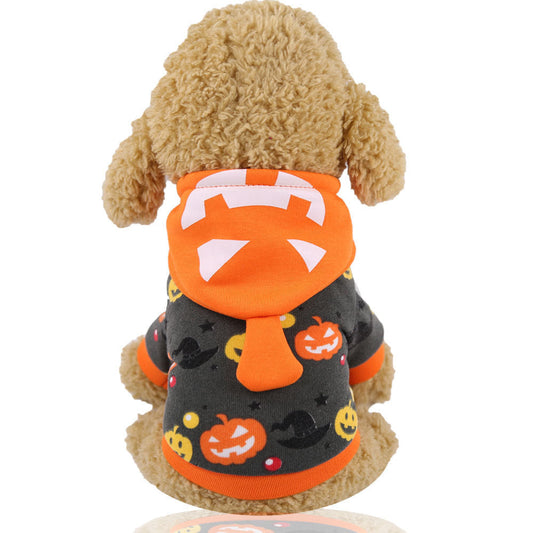 JMT-289162 Gray Pumpkin Hooded Dog Costume for Halloween and Christmas - Available in Multiple Sizes