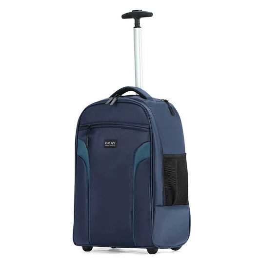 JMT-292426 18 Inch Travel Trolley Laptop Backpack with Wheels for Men - Custom Logo Outdoor Fabric