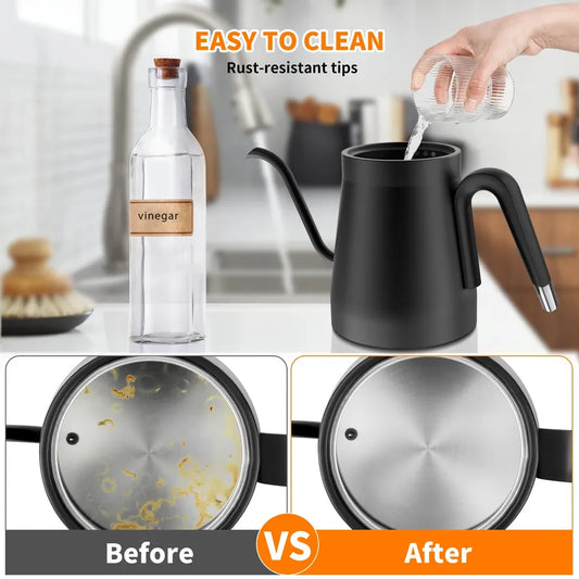 JMT-297418 Smart Gooseneck Electric Kettle for Precision Brewing - Mini Coffee and Tea Water Boiler