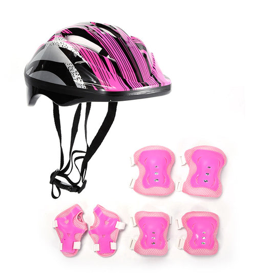 JMT-298378 Protective Gear Set for Roller Skating - Helmet, Knee Pads, and Elbow Pads