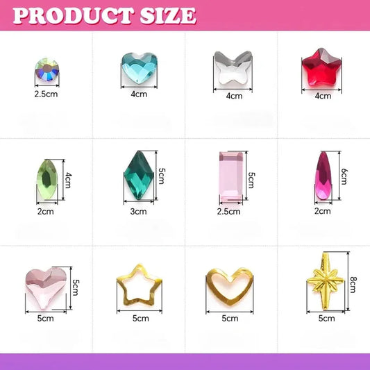 JMT-303434 Tooth Gem Kit with Fashionable Crystals for Teeth Jewelry and Accessories