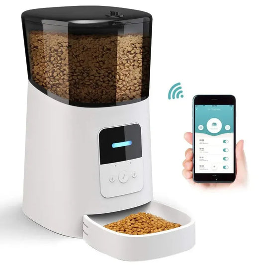 JMT-304586 Smart Automatic Pet Feeder with WiFi Control and 6L Capacity for Dogs and Cats