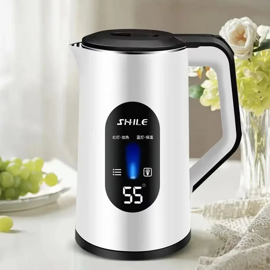 JMT-313226 1500W Stainless Steel Electric Kettle with 3.0L Capacity and Automatic Shut-Off for Home and Outdoor Use