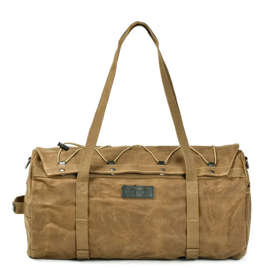 JMT-318090 Waterproof Canvas Motorcycle Rear Bag with Zipper Closure and Multiple Pockets - 28L Capacity