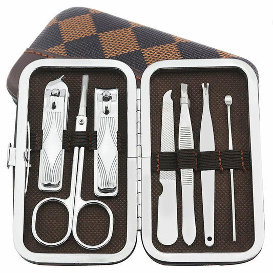 JMT-324618 7-Piece Stainless Steel Personal Care Nail Clipper Set with Carrying Pouch