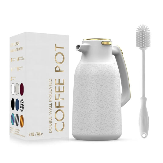 JMT-330186 Custom Insulated Double Wall Stainless Steel Vacuum Coffee and Tea Carafe