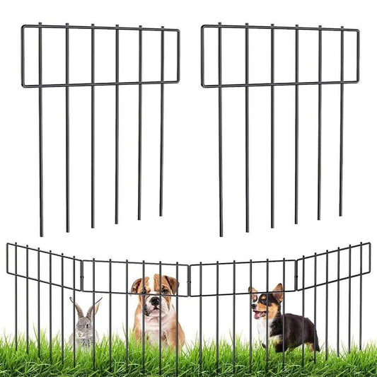 JMT-331082 Metal Outdoor Garden Animal Barrier Fence - 5 Pack Steel Wire, 33 x 43 x 0.35 in, 503g