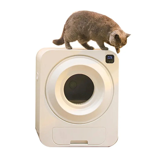 JMT-335050 Intelligent Fully Enclosed Automatic Cat Litter Box with Smart Features