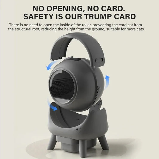 JMT-350858 Intelligent Self-Cleaning Cat Litter Box with Open-Top Design, 50L Capacity and Smart App Connectivity