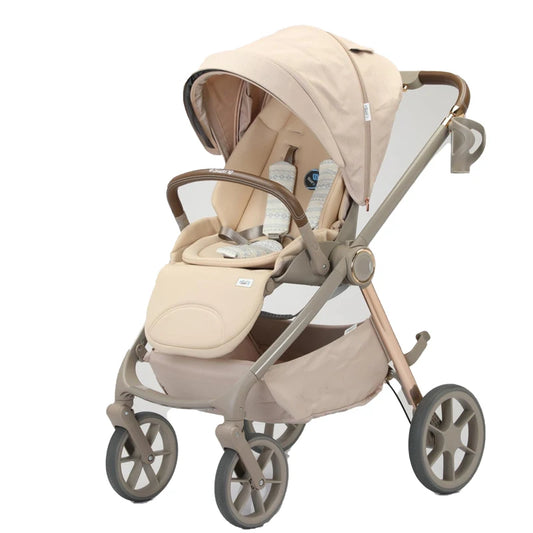 JMT-352778 Foldable 3-in-1 Baby Stroller with Double Directional Steering and Large Storage Basket