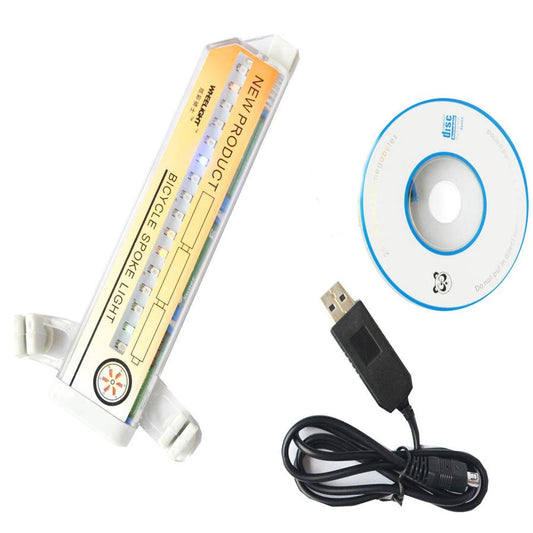 JMT-355146 Steel Wire Bicycle Spoke Lamp - Unique Lighting for Cycling Enthusiasts