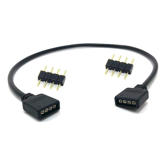 JMT-360842 30Cm Black RGB Extension Cable with 4Pin LED Controller for 3528/5050 Strip Lights