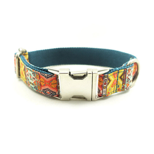 JMT-364170 Adjustable Polyester Dog Collar with Metal Buckle - Available in Multiple Sizes (XS-XL)