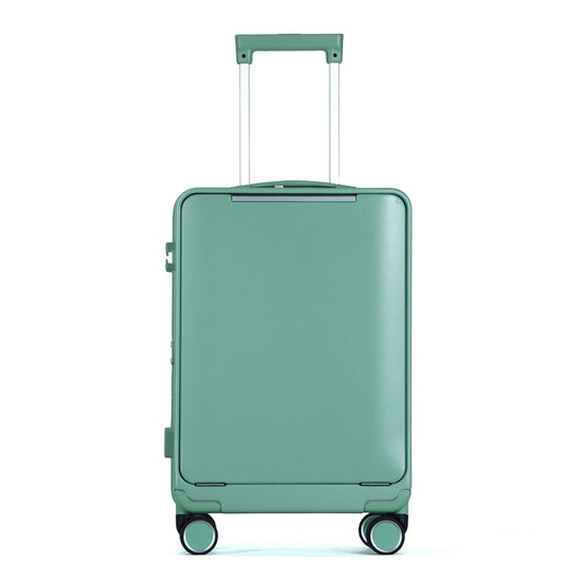 JMT-368330 Custom 4-Wheel Hard Shell Trolley Luggage with Aluminium Frame and Front Opening