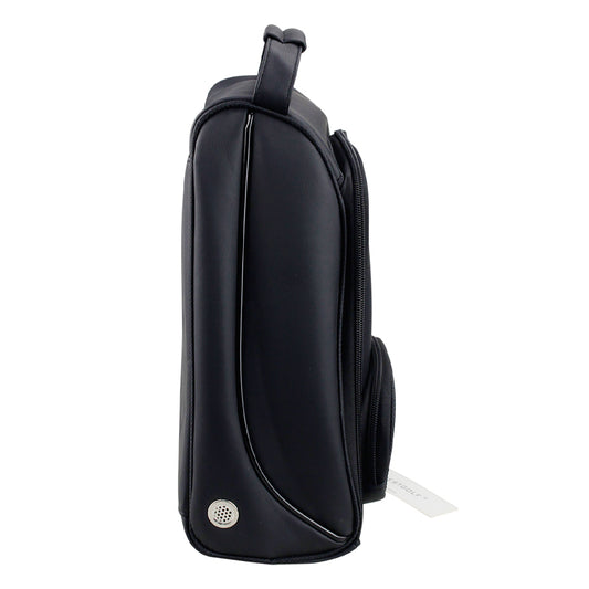 JMT-375050 Men's PU Golf Shoe Bag - Dust-Proof Zippered Organizer for Travel and Outdoor Use