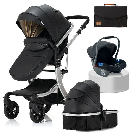 JMT-396938 4-in-1 Luxury Baby Stroller with Versatile Features for Comfort and Convenience