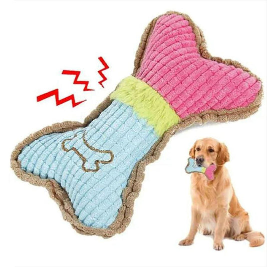 JMT-399882 Plush Squeaky Dog Toy for Small and Medium Breeds - Perfect for Puppy Teething and Aggressive Chewing
