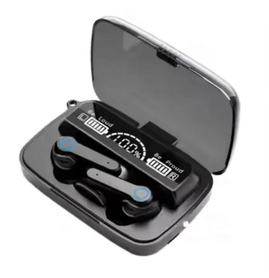 JMT-403850 M19 Gaming Earphones with LED Digital Display, Waterproof Mini Headset, and Wireless Charging Feature