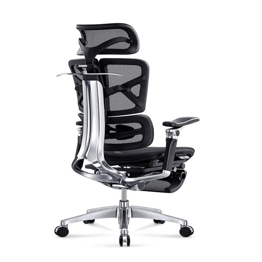 JMT-412874 Ergonomic Office Chair with 2D Headrest and 7D Adjustable Armrests, Swivel Design for Comfort and Support