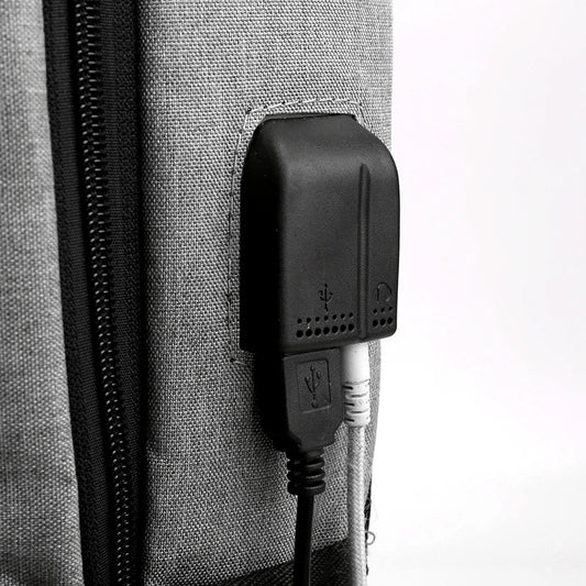 JMT-413898 Stylish Waterproof Business Laptop Backpack with USB Charging Port and Custom Logo Options