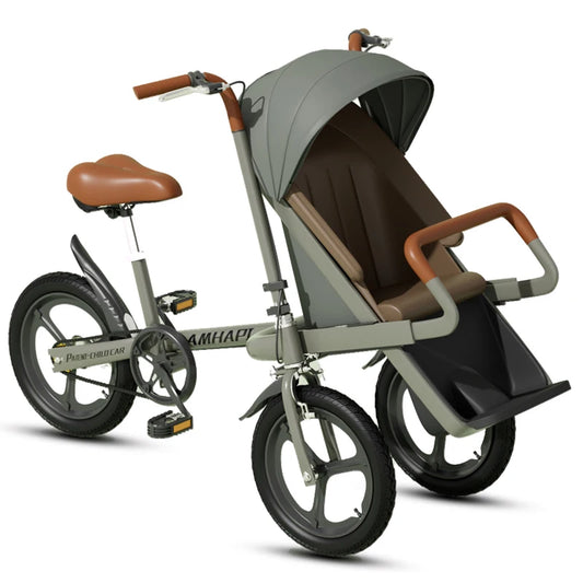 JMT-414730 Three-Wheel Baby Tricycle Stroller with Easy Folding Design for Boys and Girls