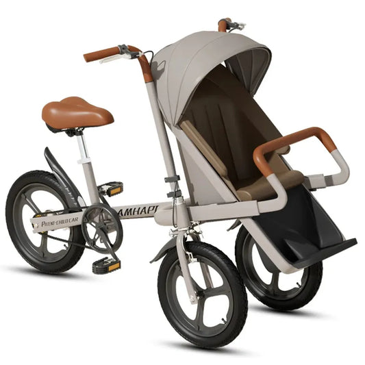JMT-414730 Three-Wheel Baby Tricycle Stroller with Easy Folding Design for Boys and Girls