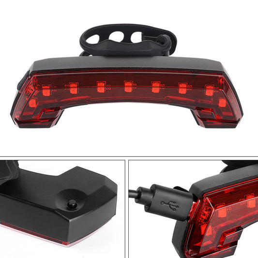 JMT-419530 USB Bicycle Tail Light with Multiple Modes for Enhanced Visibility