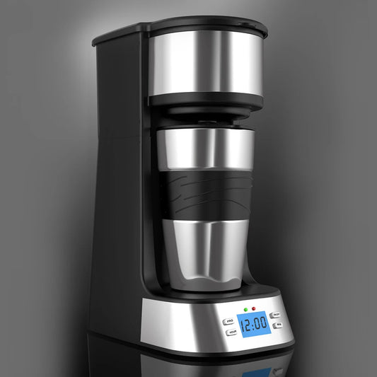 JMT-423050 Automatic Single 24-Hour Programmability Drip Coffee Maker with LCD Screen for Office and Home Use