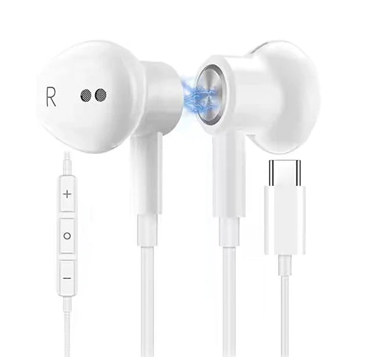 JMT-426890 USB Type-C Stereo In-Ear Headphones with Noise Cancelling and Magnetic Design