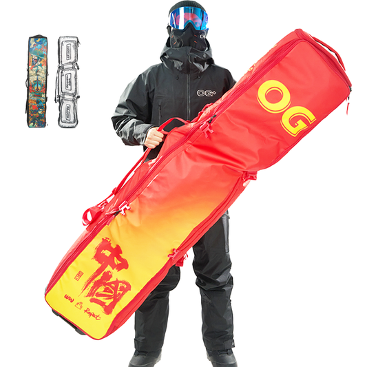 JMT-426954 Large Capacity Ski Pack for Single and Double Boards with Cardan Wheels