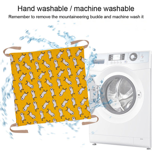 JMT-447498 Multicolor Cotton Linen Cat Hammock Bed with Durable Hanging Hook - 47x47cm