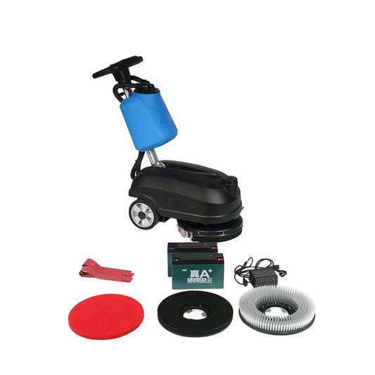 JMT-453706 14-Inch Commercial Walk Behind Single Disc Floor Scrubber for Gym and Epoxy Surfaces