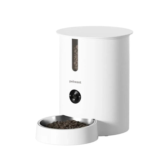 JMT-468426 Smart 2.8L Pet Feeder with Camera and App Control, Stainless Steel Bowls for Cats and Dogs